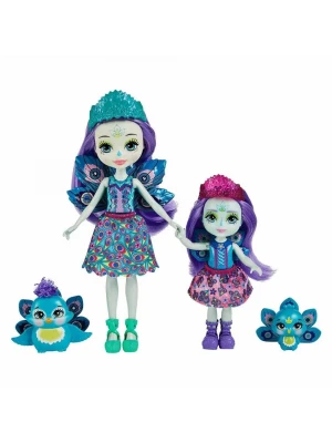 Enchantimals Kız Kardeş Bebekler Serisi - Patter & Piera Peacock