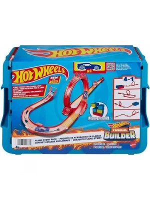Hot Wheels Track Builder Alev Temalı Akrobasi Seti-HMC04