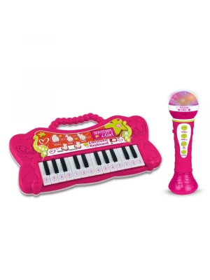 Bontempi Işıklı Mini Elektronik Org Mikrofonlu Karaoke Seti