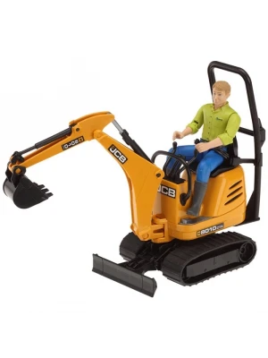 Bruder JCB MikroBagger 8010 CTS & İnşaat İşçisi