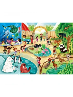 Clementoni Zoo Puzzle 2x60 Parça 21603