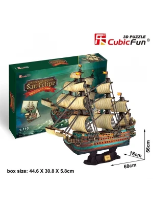 Cubic Fun 3D 248 Parça Puzzle San Felipe Gemisi