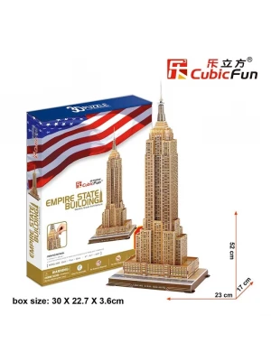 Cubic Fun 3D 55 Parça Puzzle Empire State Binası - ABD