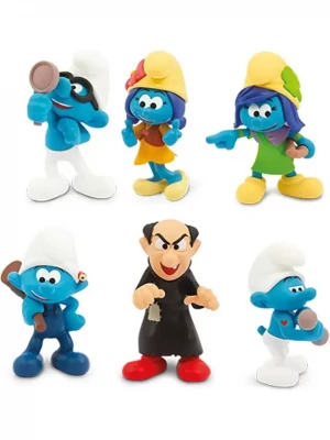 Giochi Preziosi Şirinler 6lı Figür Seti PUF14000 - Gargamel Figürlü Set