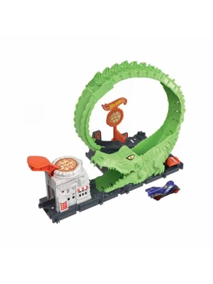 Hot Wheels Timsah ile Çemberde Mücadele Oyun Seti HKX39