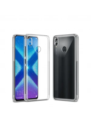 Huawei P Smart 2019 Şeffaf Tıpalı Kamera Korumalı Silikon Kılıf