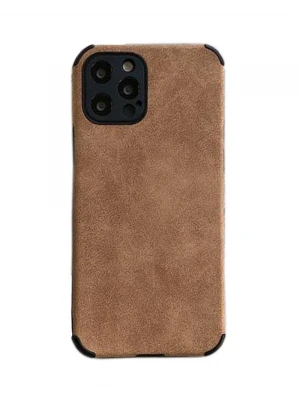 iPhone 11 Pro Max Köşe Korumalı Antik Deri Telefon Kılıfı
