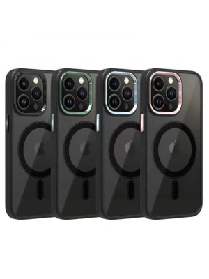 İphone 12 Pro Max Magsafe Leon Çerçeveli Cep Telefonu Kılıfı