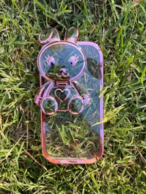 İphone 13 Pro Stantlı Rabbit Silikon Telefon Kılıfı