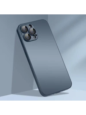 İphone 14 Plus Mat Elektro Cam Telefon Kılıfı