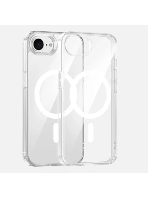 İphone 16 E Magsafe Sert Şeffaf Telefon Kılıfı
