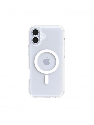 iPhone 16 Kılıf Crystal MagSafe Özellikli Şeffaf