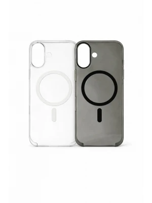 İphone 16 Plus ile Uyumlu Magsafe Özellikli Kristal Netlik Sararmaz PC Clear Case