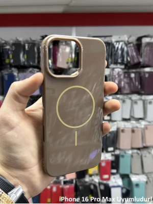 İphone 16 Pro Max Uyumlu Premium Özel Seri Magsafe Think Kılıf