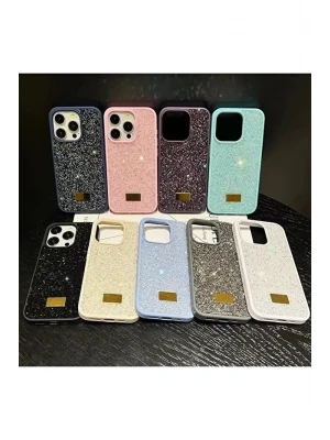 İphone 17 Pro Max Sw İnce Taşlı Premium Kılıf