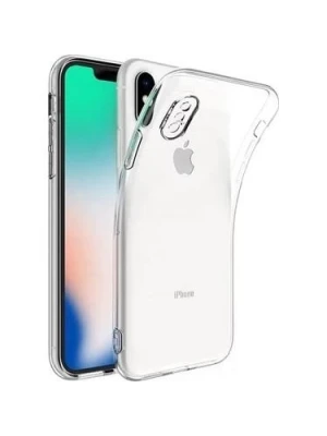iPhone XS Max Şeffaf Tıpalı Kamera Korumalı Silikon Kılıf