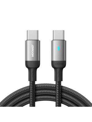 Joyroom 100W Type-Cden Type-C Örgü Şarj Ve Data Kablosu 3 Metre