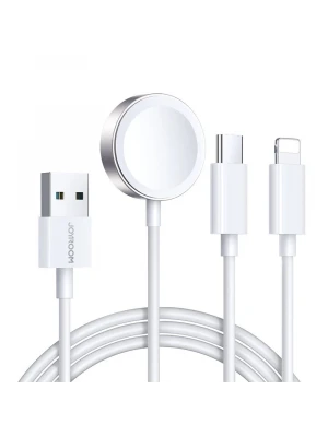 Joyroom 3ü 1 Arada Watch Magnetic Şarj + Lightning + Type-C Kablo