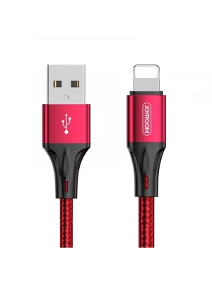 Joyroom S-0230N1 0.2m 3A USB -Lightning Data Sync Şarj Kablosu Kırmızı