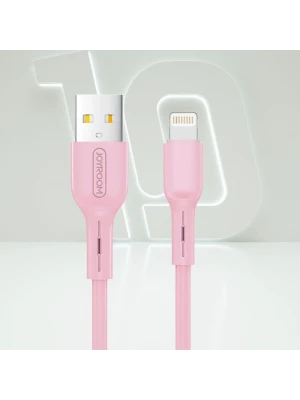 Joyroom S-M357S İphone Lightning Şarj ve Data Kablosu 2A 1m Pembe