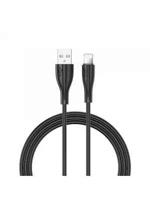 Joyroom S-M405 2.4A Lightning Şarj ve Data Kablosu PVC 2M Siyah