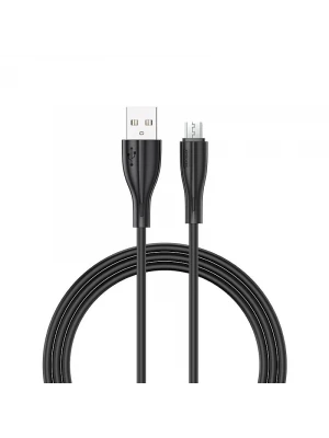 Joyroom S-M405 2.4A Mikro Şarj ve Data Kablosu PVC 2M Siyah