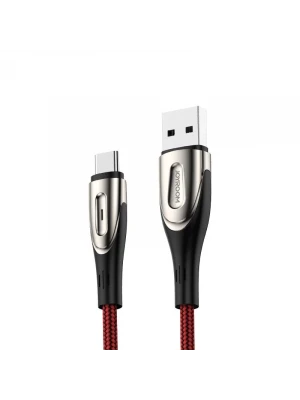 Joyroom S-M411 Sharp Serisi Type-C Şarj ve Data Kablosu 2M Kırmızı
