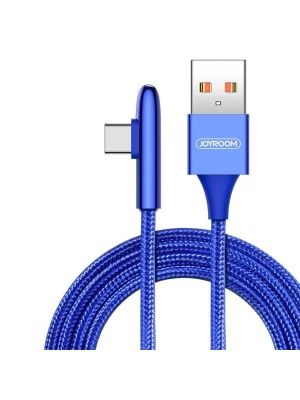 Joyroom S-M98K 1.2M 3A Type-C Şarj ve Data USB Kablosu Mavi