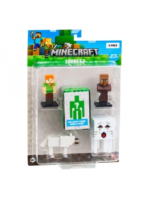 Minecraft 3D Figür Toppeez 5li Set MC2040 Model 3