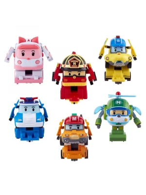 Robocar Poli Quick Transforming Mini Rescue Deluxe Araçlar 6lı S