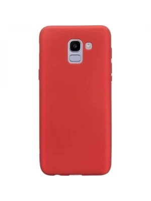 SAMSUNG J6 PREMIUM SİLİKON KIRMIZI