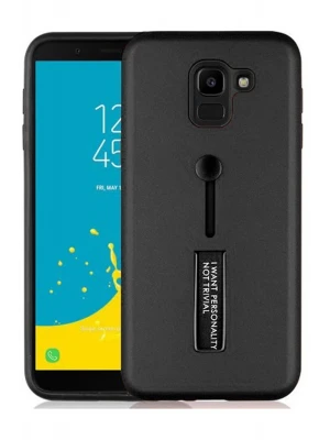 SAMSUNG J6 STANDLI KILIF SİYAH