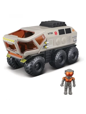 Space Explorers 6x6 Rover Sürtmeli Uzay Aracı ve Figür Bej