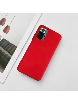 Xiaomi Redmi Note 10 Lansman Likid Silikon Kamera Korumalı Kılıf