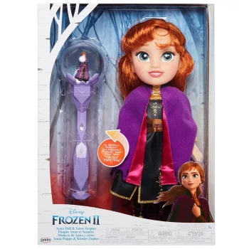Frozen 2 Müzikli Asalı Anna Bebek 35 cm