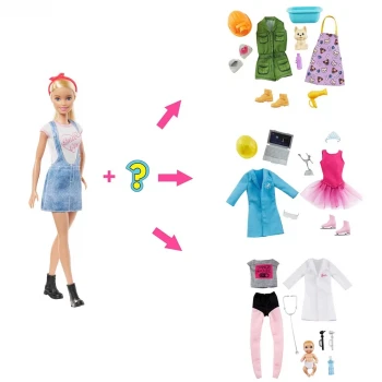 Barbie Sürpriz Meslek Bebeği