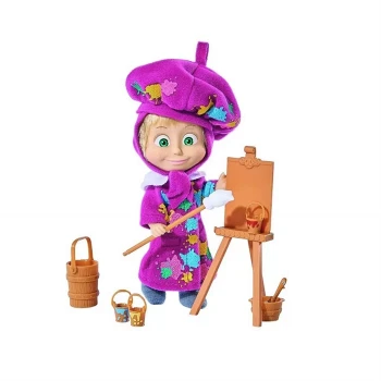 Simba Ressam Maşa Bebek Set 12 cm