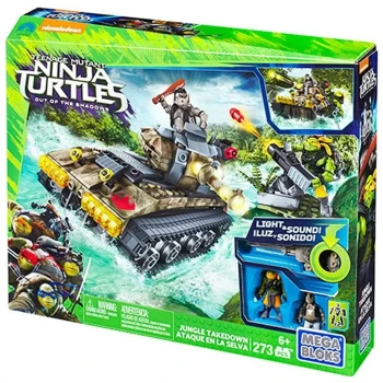 Mega Bloks Ninja Kaplumbağalar Jungle Battle Scene Oyun Seti