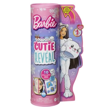 Barbie Cutie Reveal Snowflake Sparkle Bebekler - Kutup Ayısı