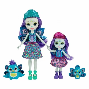 Enchantimals Kız Kardeş Bebekler Serisi - Patter & Piera Peacock