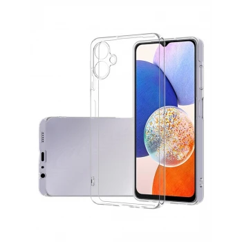 Galaxy A06 Uyumlu Kılıf Kamera Korumalı Şeffaf Esnek Renksiz Silikon Kapak