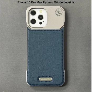 iPhone 15 Pro Max Parfümlü Koku Hazneli MagSafe Uyumlu Deri Kılıf