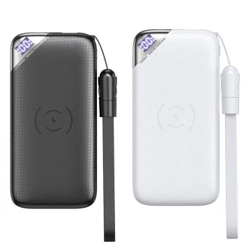 Joyroom D-M224 10000mAh Powerbank Kablolu ve Kablosuz Şarj Cihazı