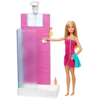 Barbie Bebek Ve Banyo Oyun Seti FXG51
