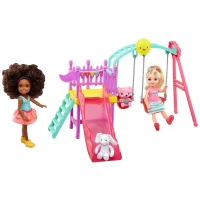 Barbie Chelsea ve Arkadaşı Oyun Parkında Oyun Seti