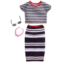 Barbie Fashions Elbiseli Aksesuar Seti FKR97