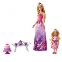 Barbie Dreamtopia Barbie ve Chelseanin Çay Partisi Oyun Seti FPL
