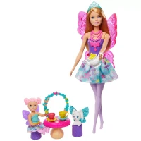 Barbie Dreamtopia Prenses Bebek ve Aksesuarları Çay Partisi Oyun