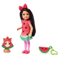 Barbie Kostümlü Chelsea ve Hayvacığı Oyun Setleri - Karpuz Temalı