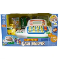 Sunman Sesli Market Kasası Seti Mavi